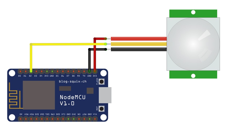 PIR Sensor with ESP8266 Nodemcu and Arduino IoT Cloud