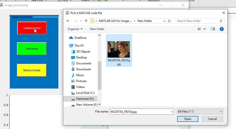 Matlab GUI for Image Processing, explained with examples