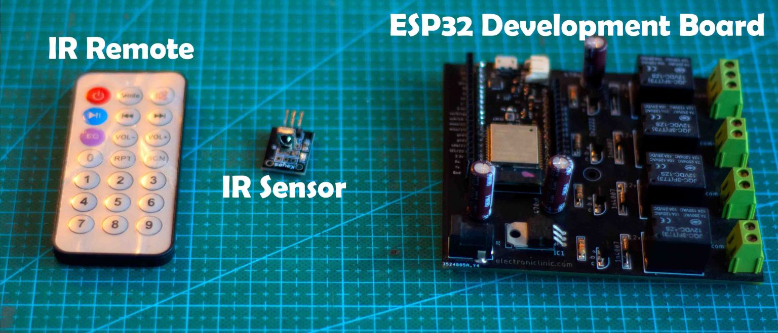 ESP32 Home Automation using IR Remote and Keyes IR Sensor
