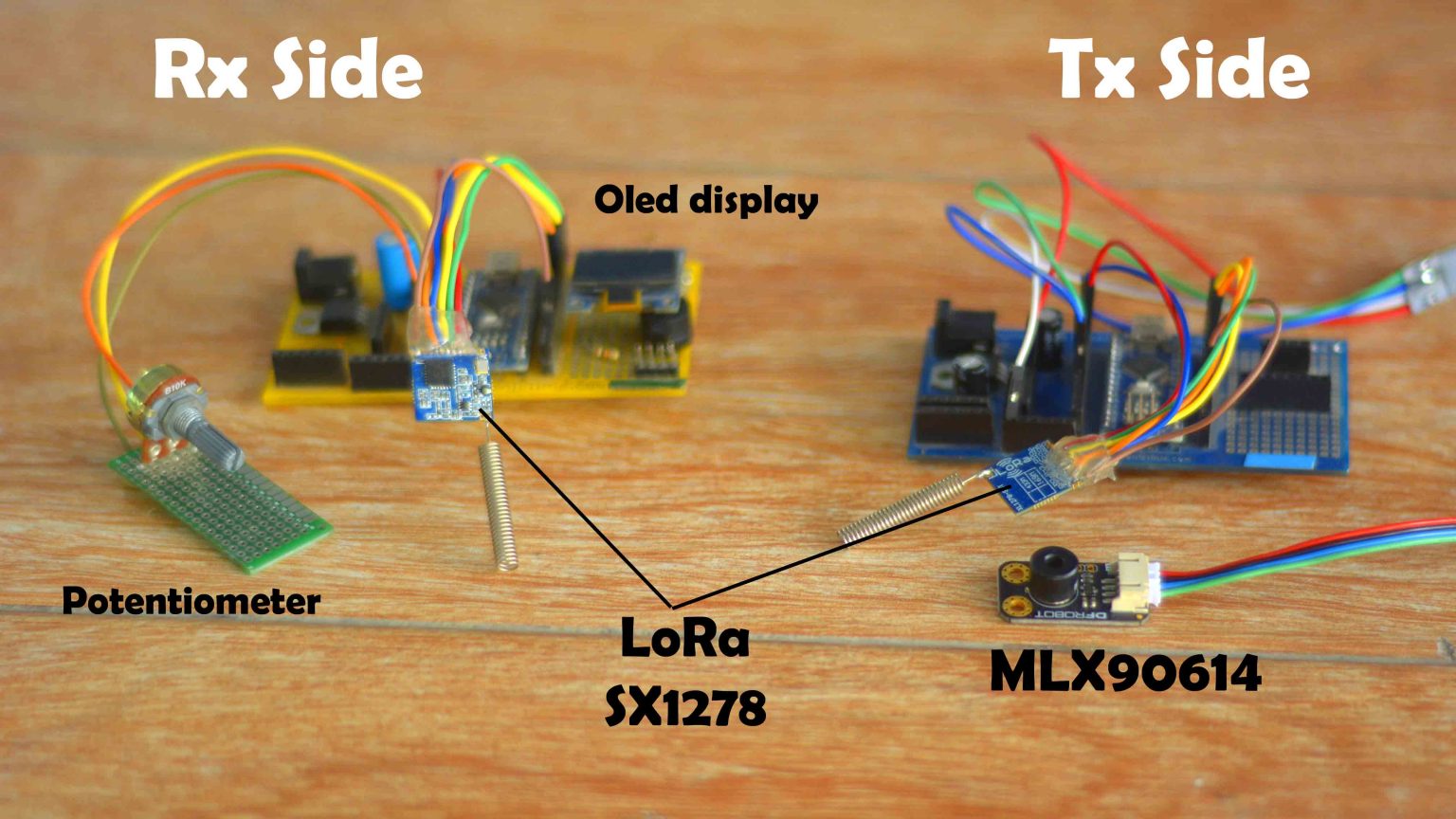 MLX90614 Infrared temperature sensor with Arduino & LoRa