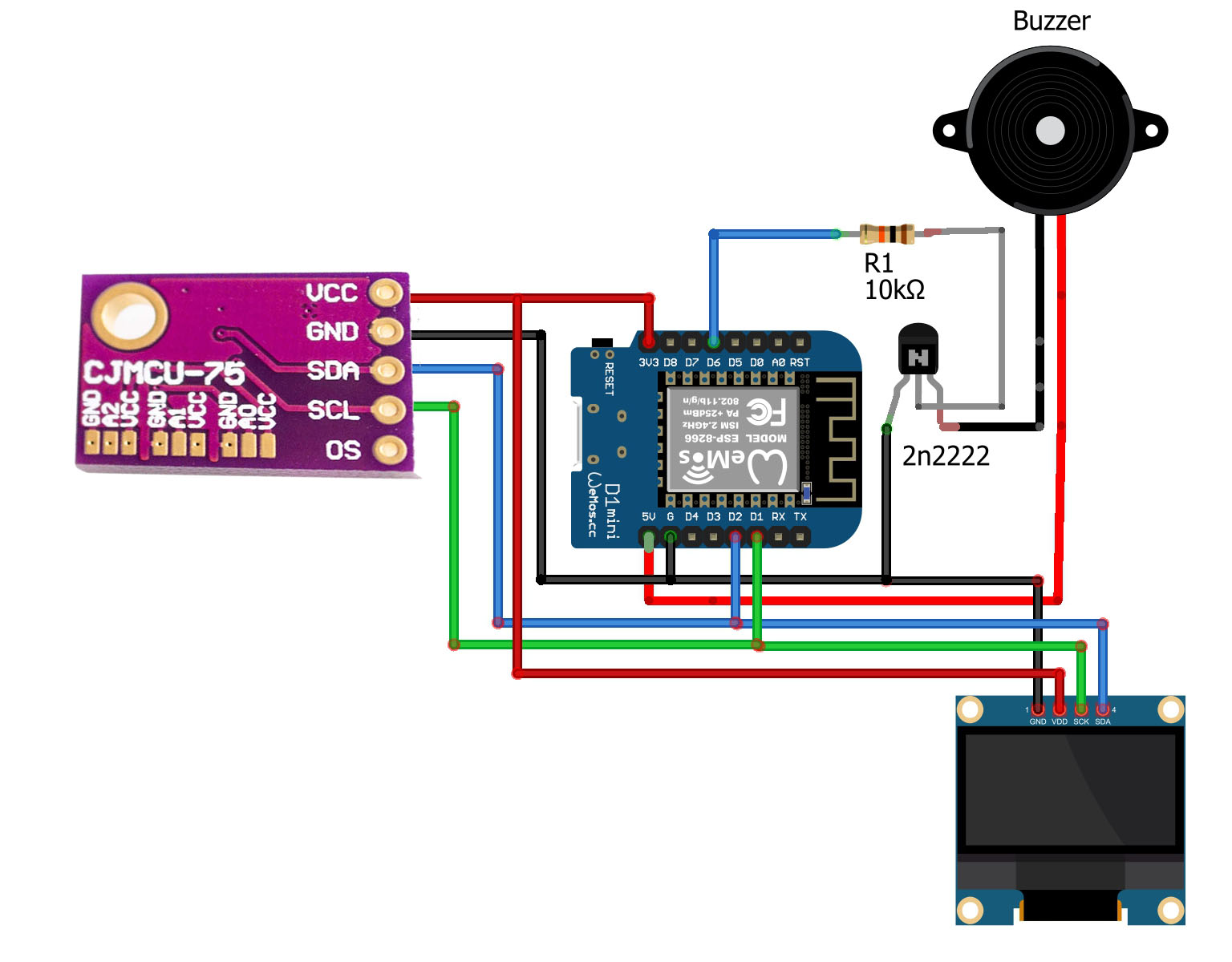 LM75 with ESP8266 & Blynk, IoT temperature Sensor WiFi