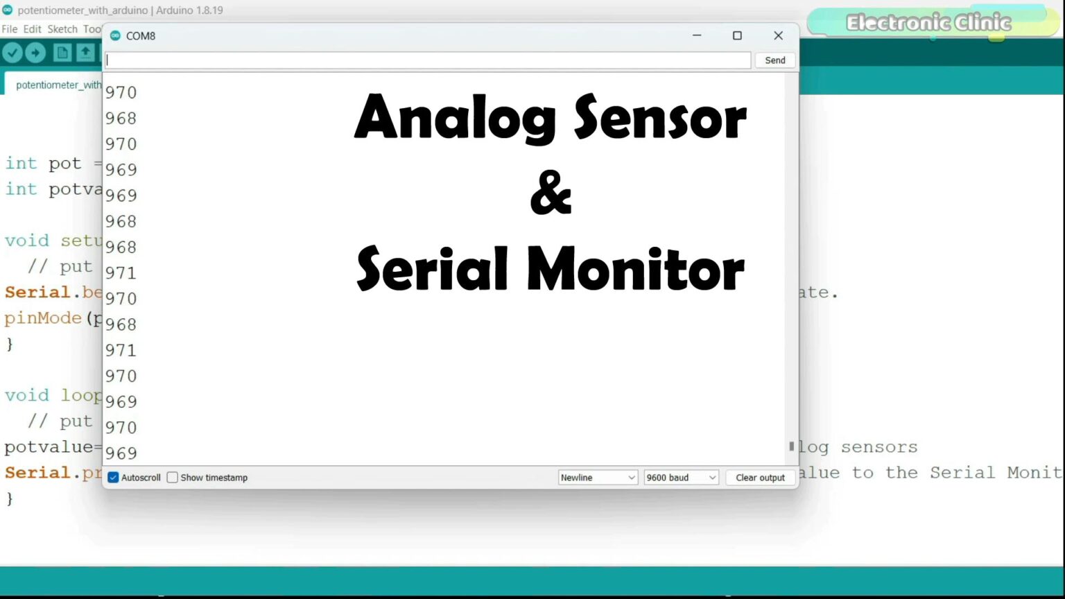 Arduino Analog Sensor Input Code Example