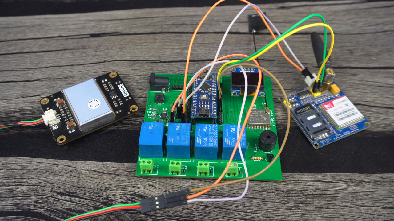 Home Security System using Arduino, GSM, & Microwave Sensor