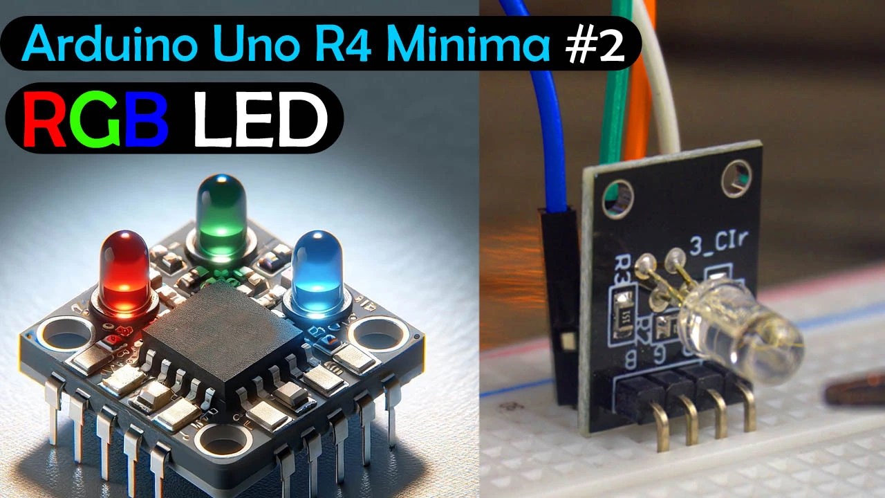 Arduino Uno R4 Minima 2 RGB LED and how to generate different Colors