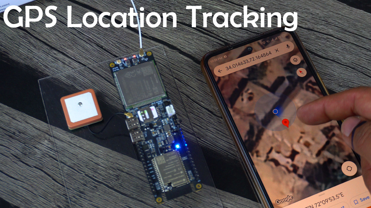 ESP32 GPS Tracker using SIM7600GH 4G LTE with Google Maps