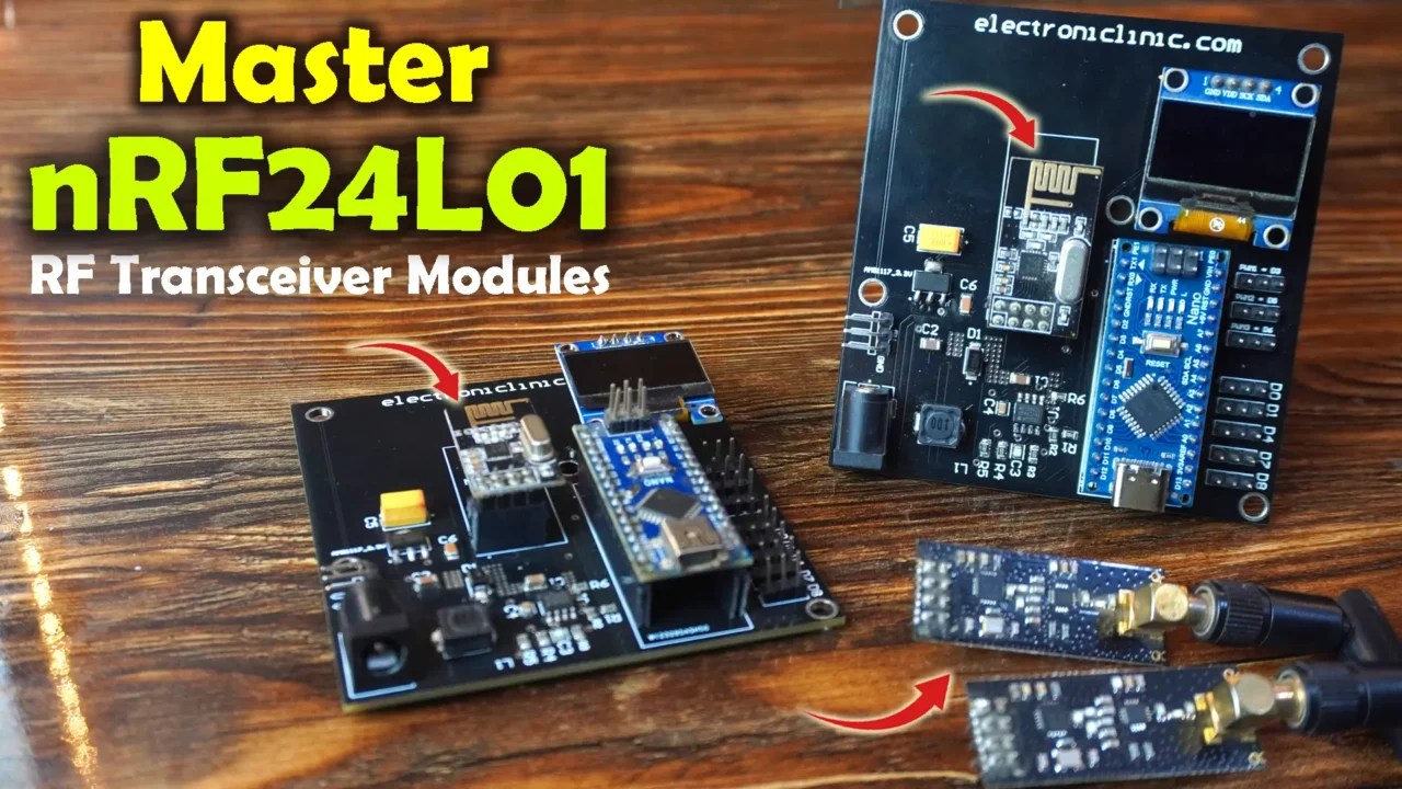 nRF24L01 Arduino Interfacing, Circuits, Codes, PA + LNA