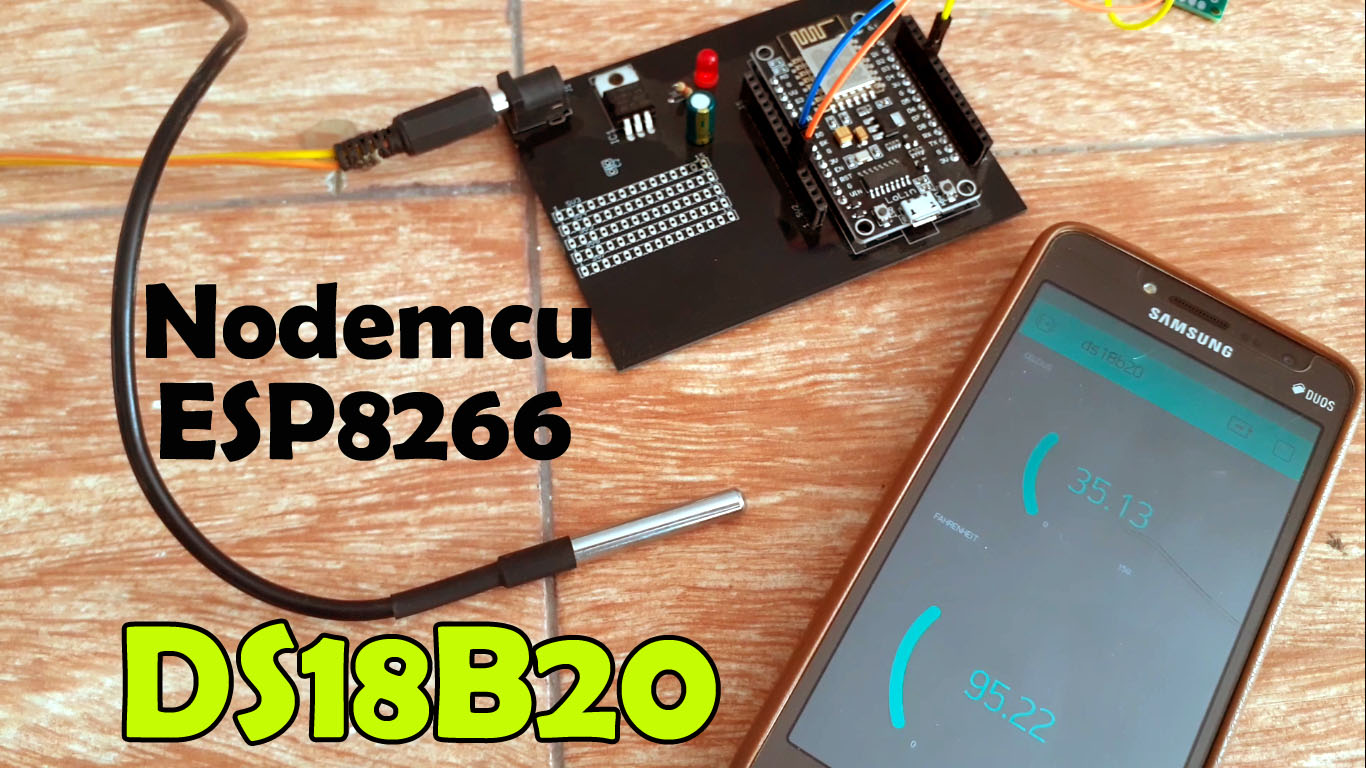 Nodemcu ESP8266 DS18b20 Waterproof Temperature Sensor Monitoring