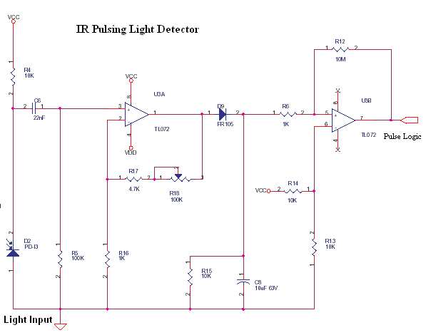 InfraRed Detector for Proximity Switch - Electronics Circuits
