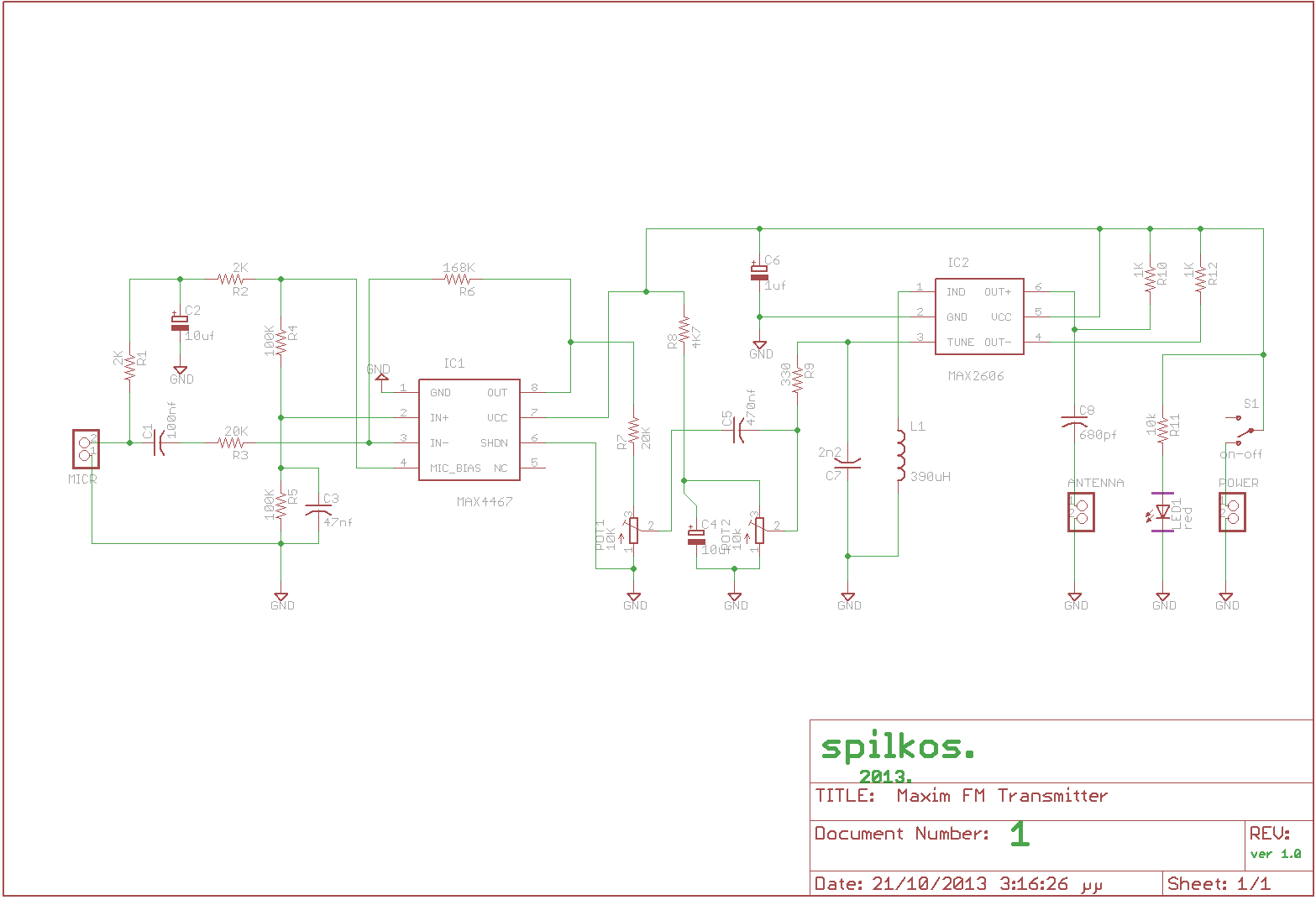 Fm Transmitter Circuit Diagram With Ic Circuit Diagram