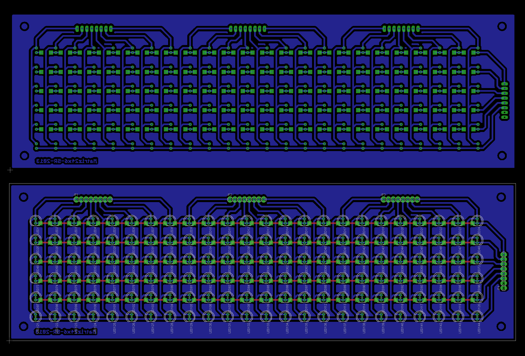 24x6 LED Matrix Control Circuit ElectronicsLab