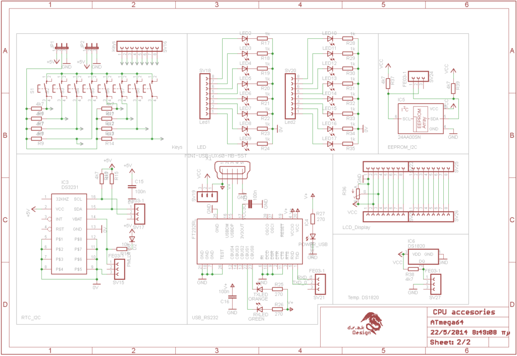 ATmega64 Development Board