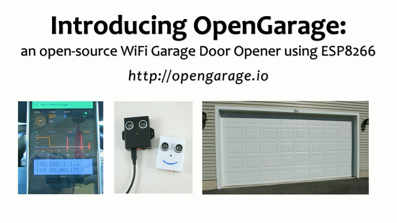 OpenGarage Opensource WiFi garage door opener OpenGarage Opensource WiFi garage door opener
