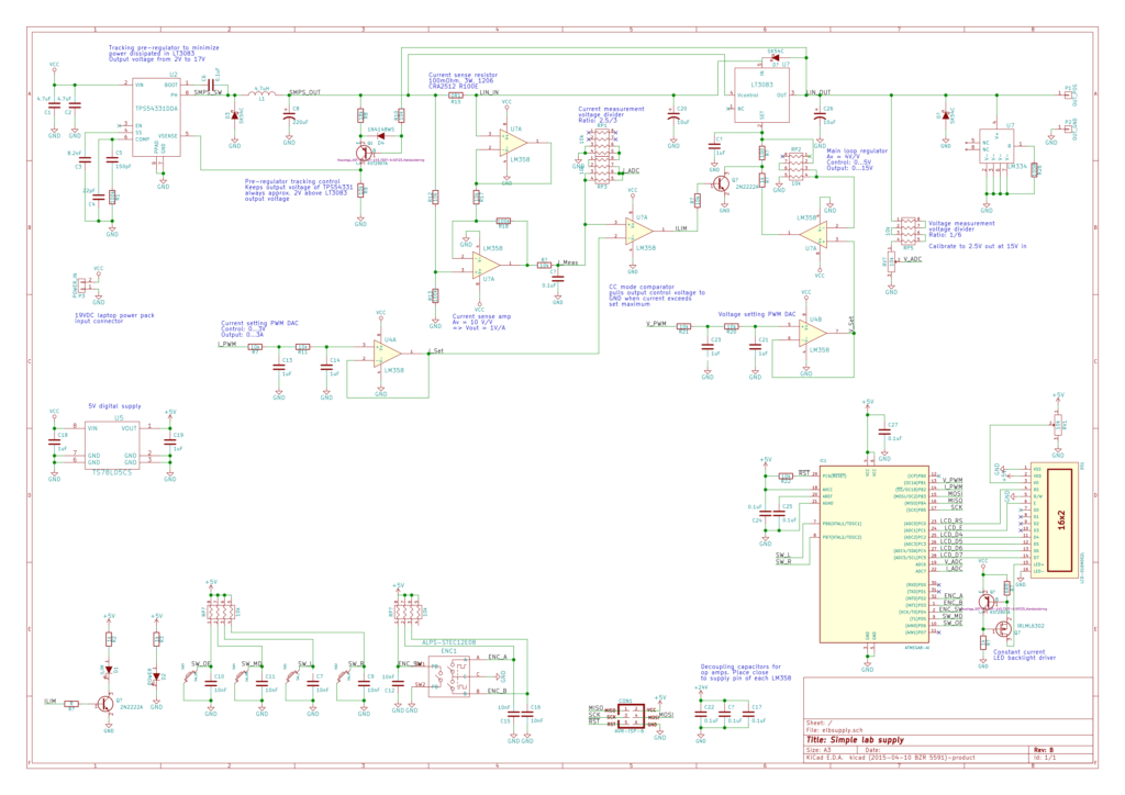 ElbSupply Linear Bench Power Supply With Constant Current and Voltage Modes ElectronicsLab