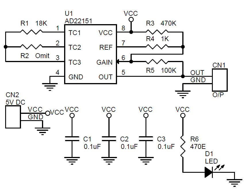 field sensor using AD22151 field sensor using AD22151