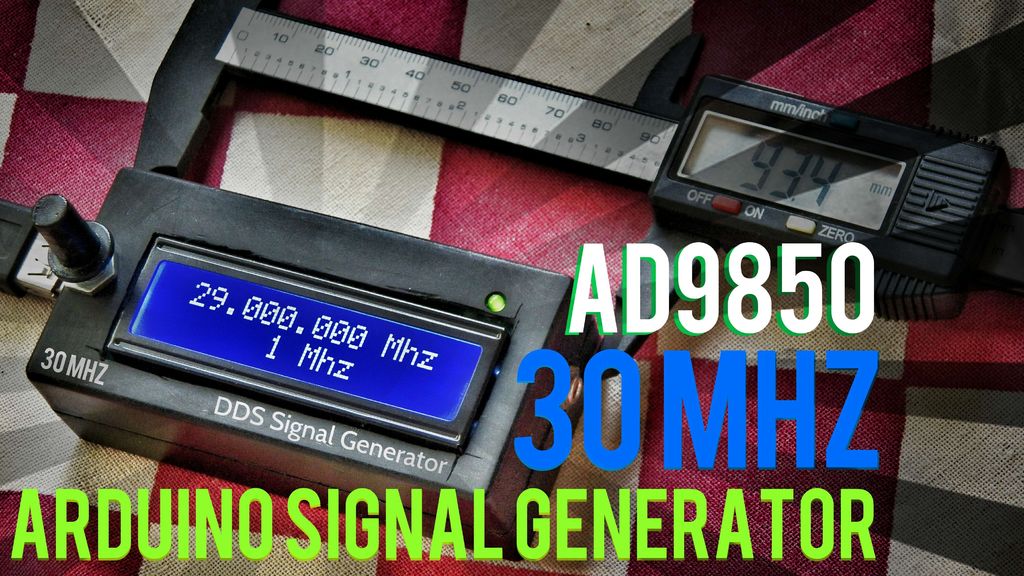 12 signal generator using Arduino and AD9850 electronicslab [Rik]
