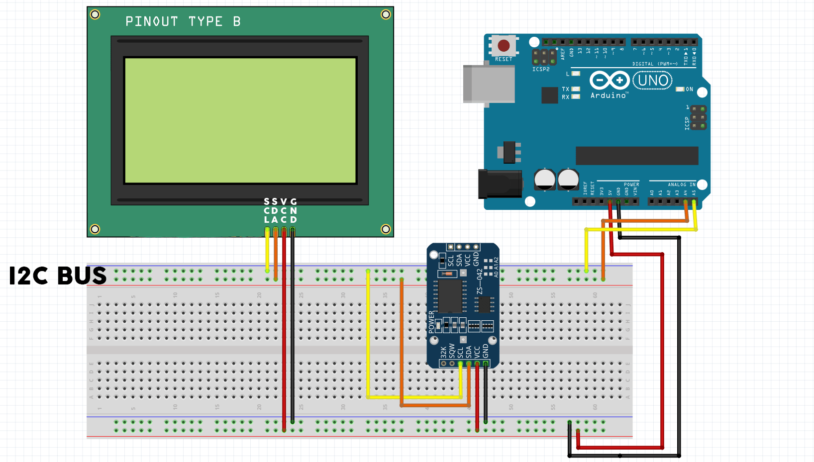 Real Time Clock On 20x4 I2C LCD Display with Arduino