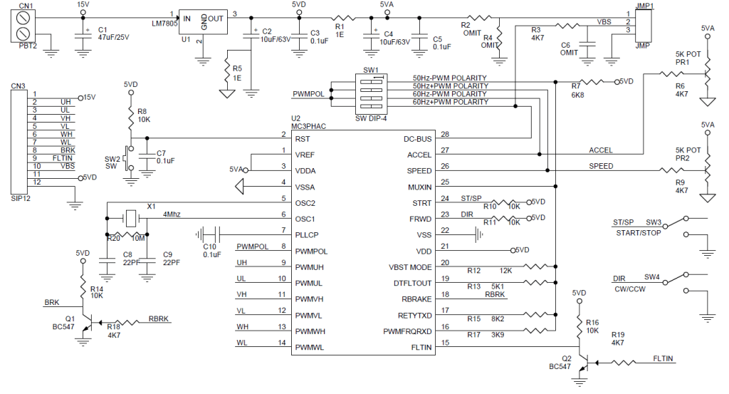 3 Phase AC Motor Controller ElectronicsLab