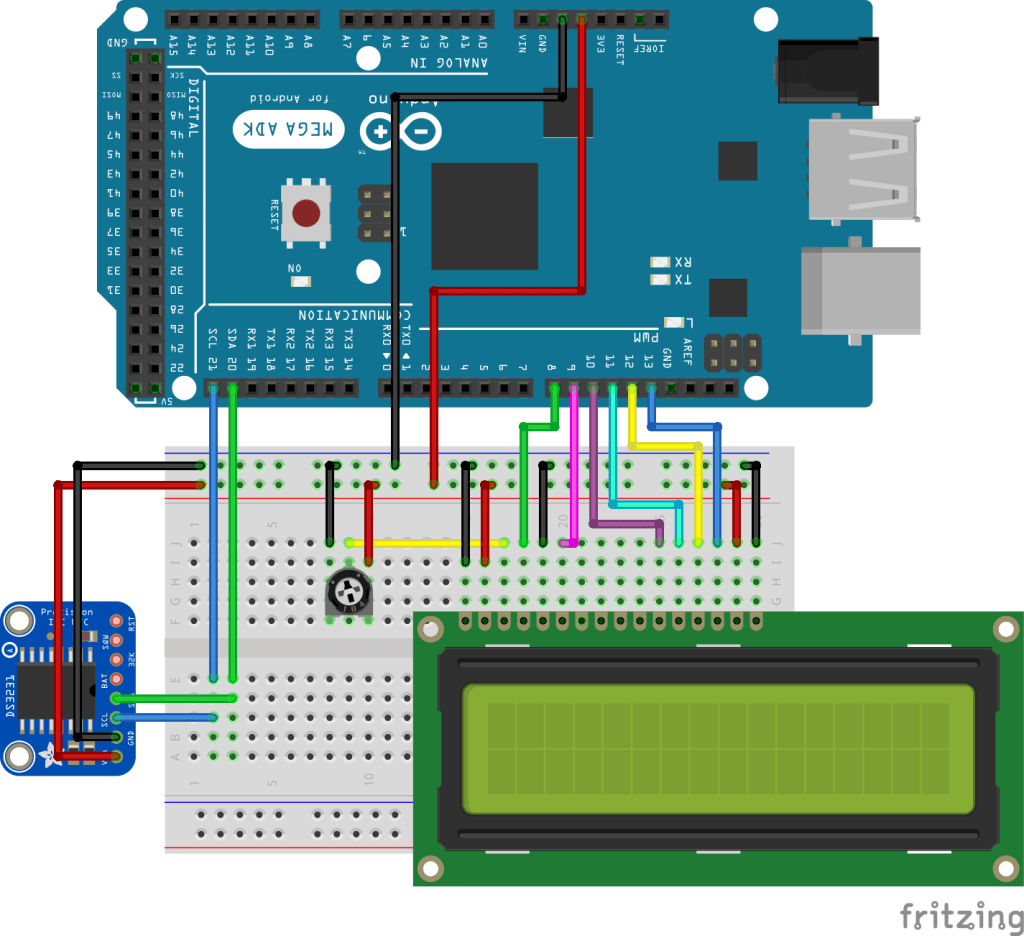 Real Time Clock and Temperature Monitor using DS3231 Module