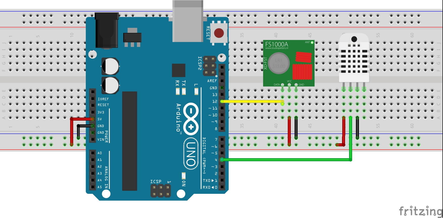 Using the 433MHz RF Transmitter and Receiver with Arduino ElectronicsLab