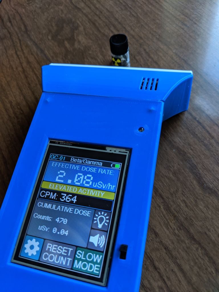 DIY Geiger Counter With an ESP8266 and a Touchscreen