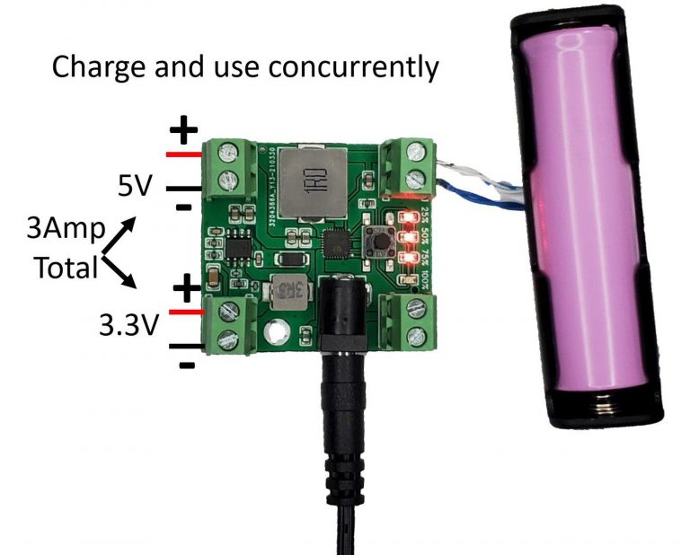 Lithium Battery Battery Management System with 3A Dual