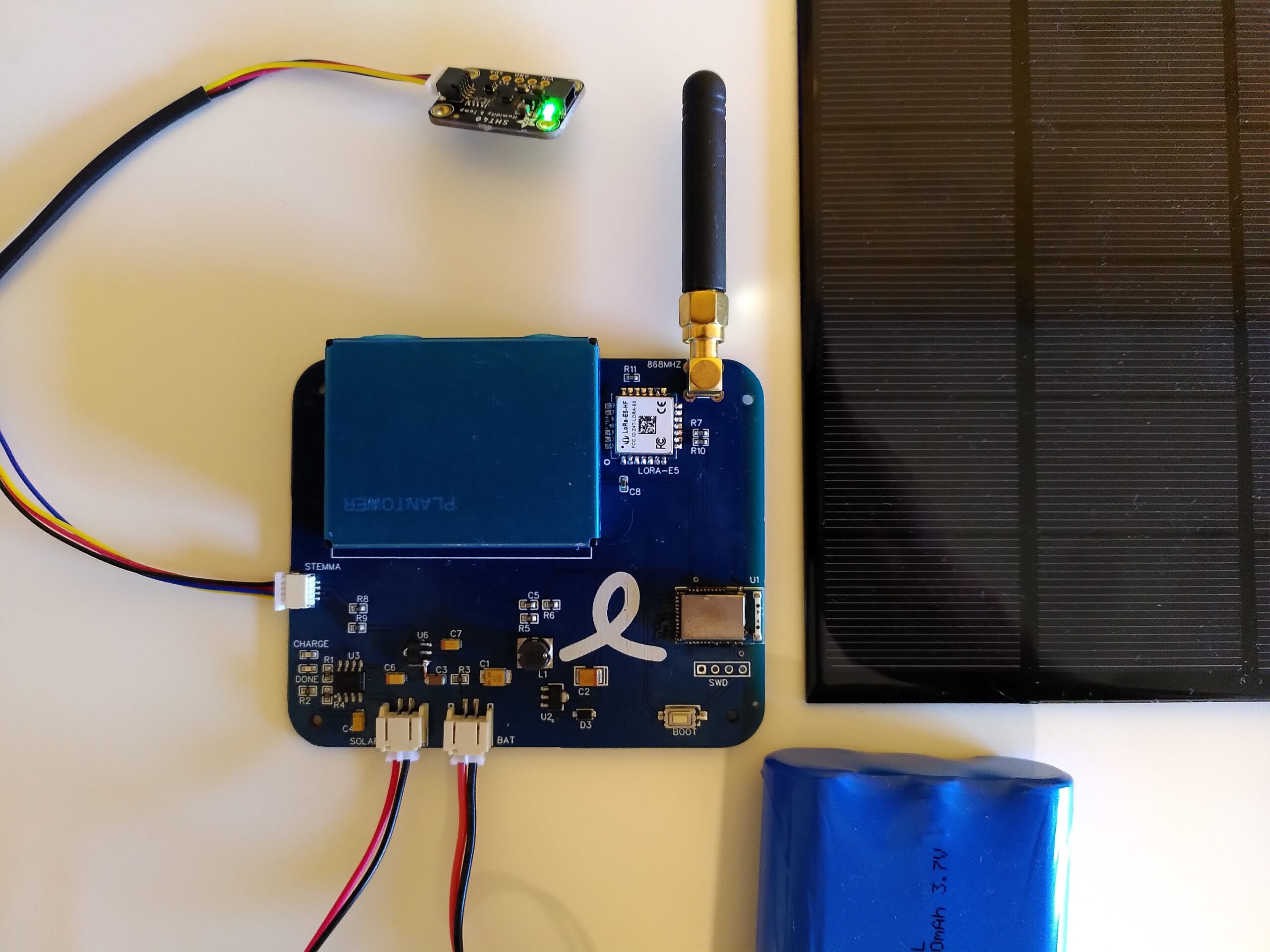 Developing an opensource air quality monitor and a sensor network for