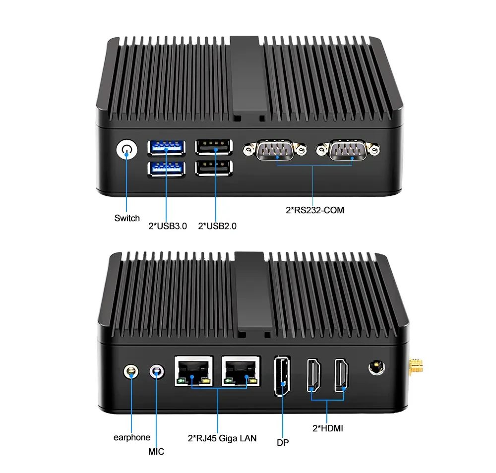 Topton M4 Fanless Mini PC Features an Intel N100 Processor at a 106