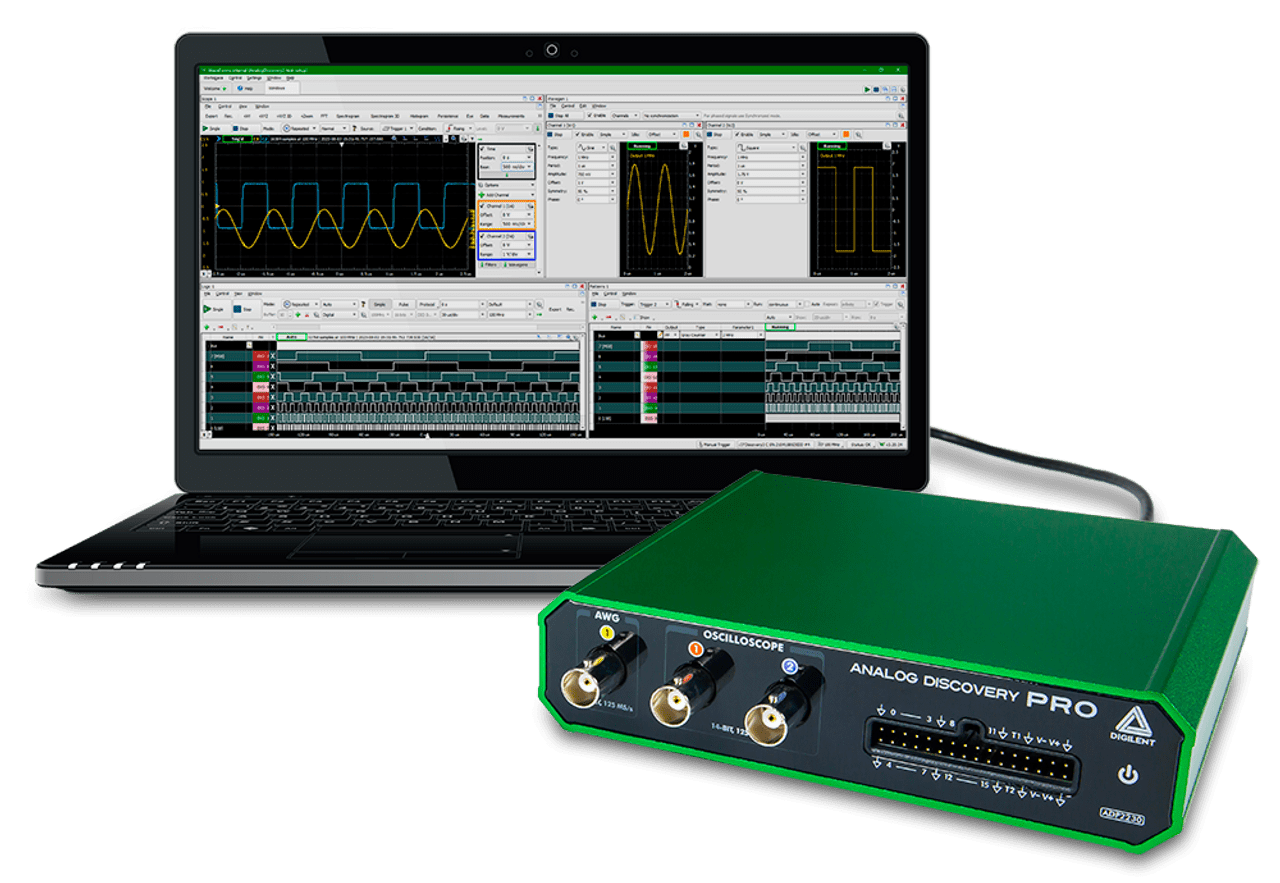 Analog Discovery Pro ADP2230 USB Oscilloscope with Waveform Generator