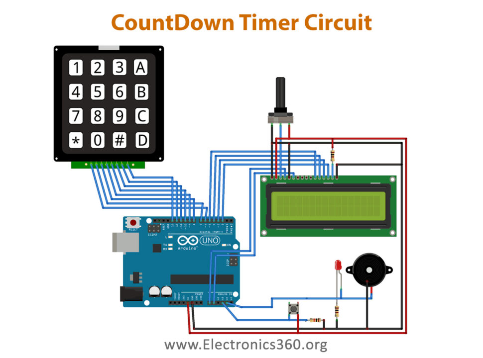 Arduino Based Countdown Timer Electronics 360