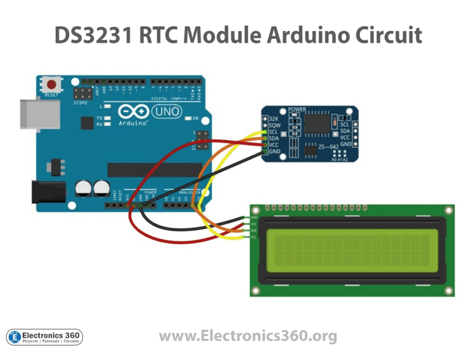 Interfacing DS3231 Real Time Clock RTC Module with Arduino