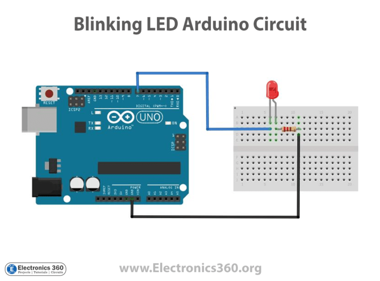 Blinking an LED using Arduino Electronics 360