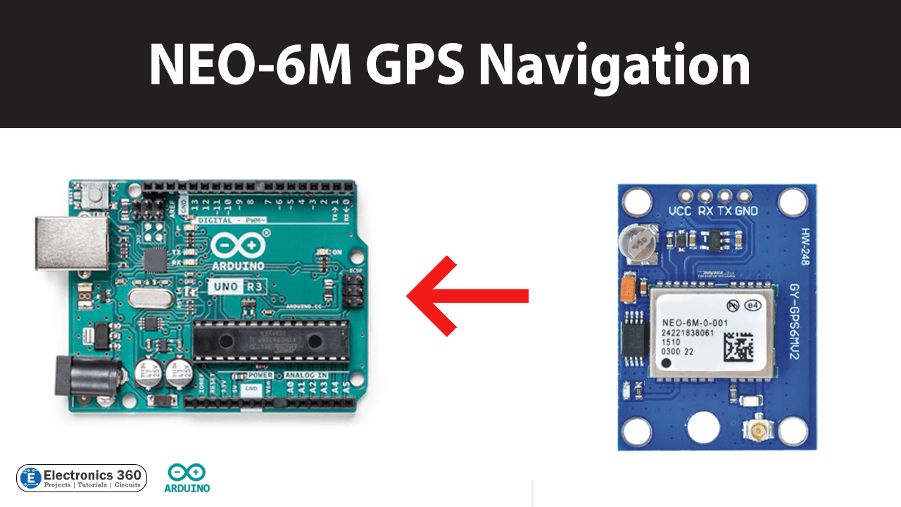 Interfacing a NEO6M GPS Module with Arduino Electronics 360