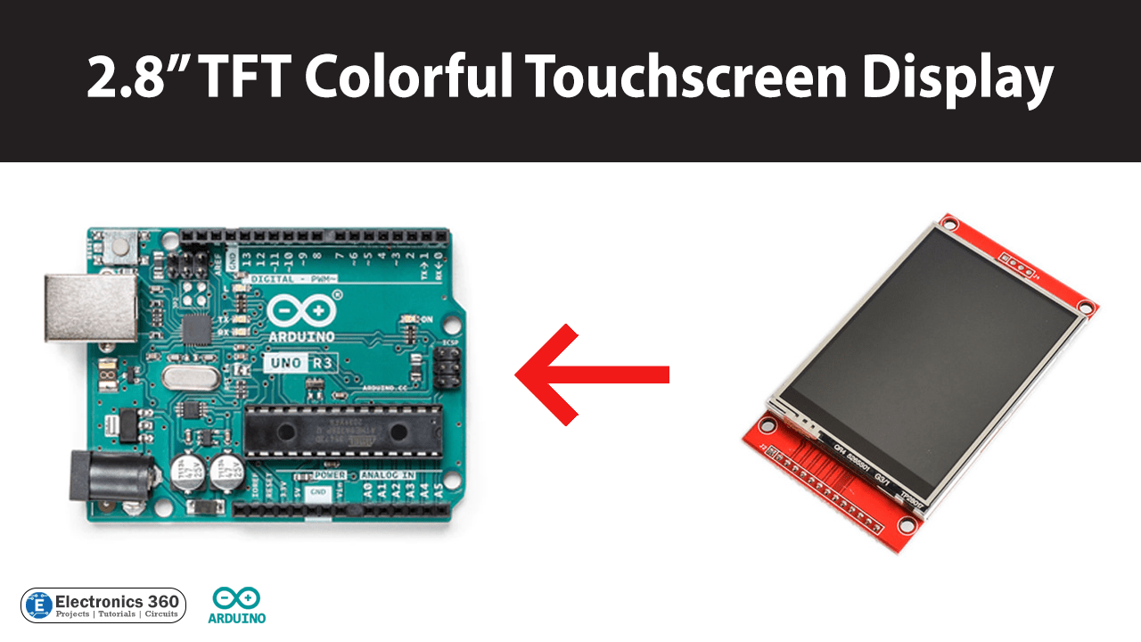 2.8" TFT Color Touchscreen Display with Arduino Electronics 360