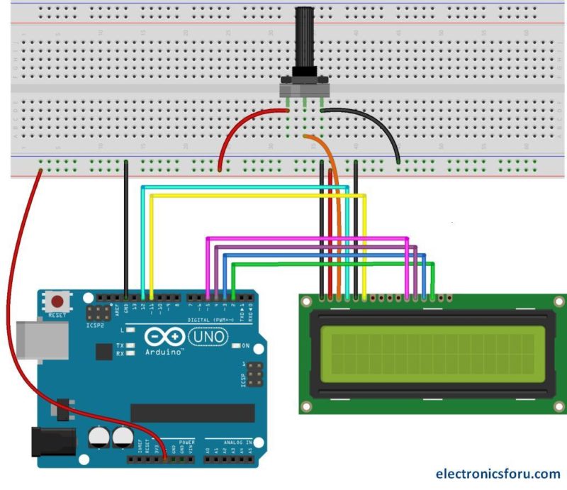 Lcd Wiring Diagram Arduino