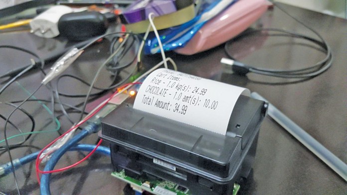 Store Billing System Utilizing A Thermal Printer