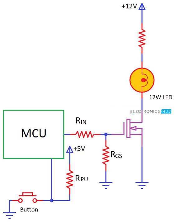 Analysis of MOSFET as a Switch with Circuit Diagram, Example