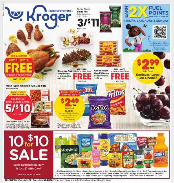 Kroger Weekly Ad Sept 18 to 24, 2024 Deals & Next Week Preview