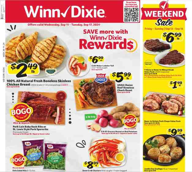 Winn Dixie Weekly Ad (9/11/24 9/17/24) Specials And Preview