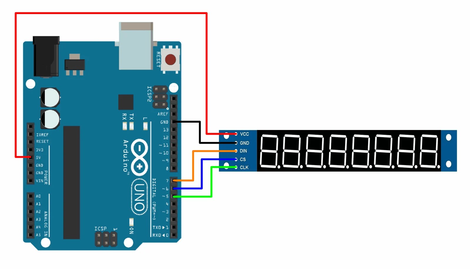 Arduino Segment Display Interface Circuit, Rolling Dice vlr.eng.br