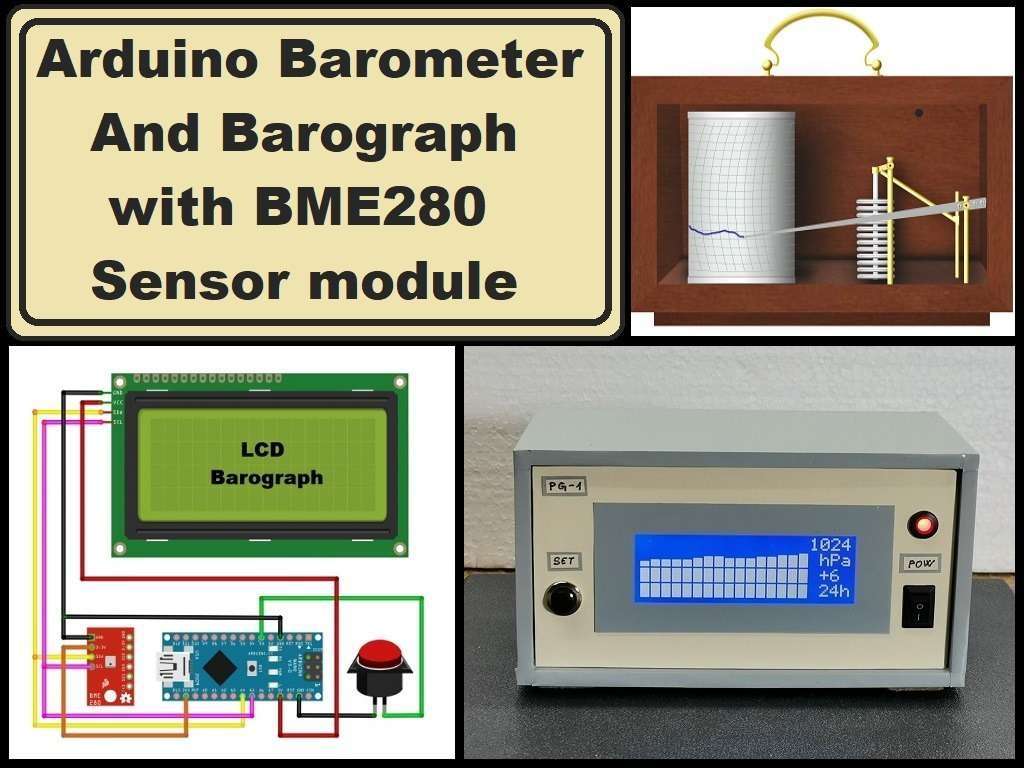 Arduino Barometer and Barograph with BME280 Sensor project