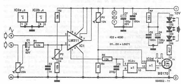 Infrared audio transmitter circuit