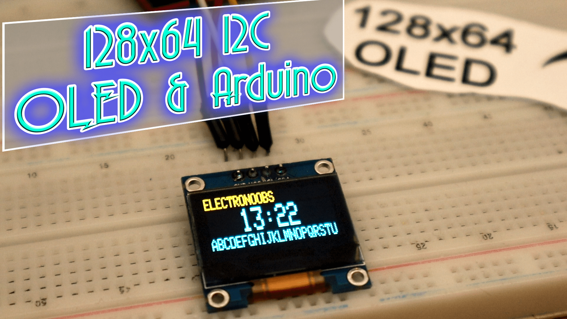 i2c OLED display example with Arduino