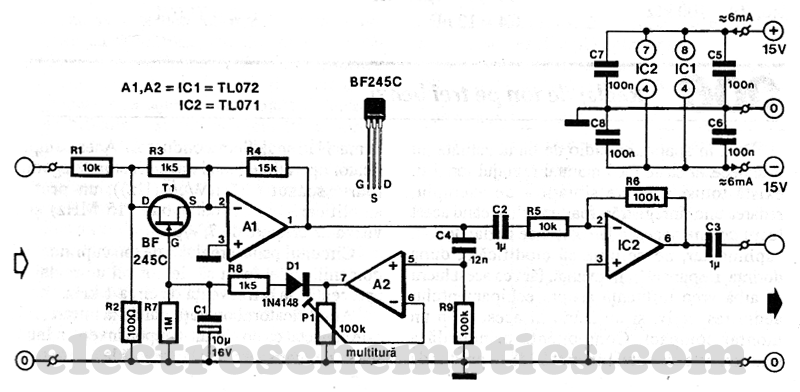 Automatic Gain Control Circuit - ElectroSchematics.com