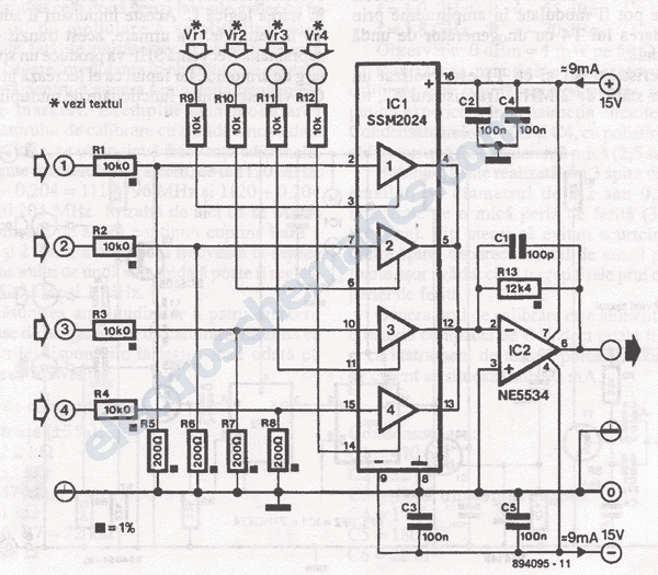 Audio Mixers Projects Circuits