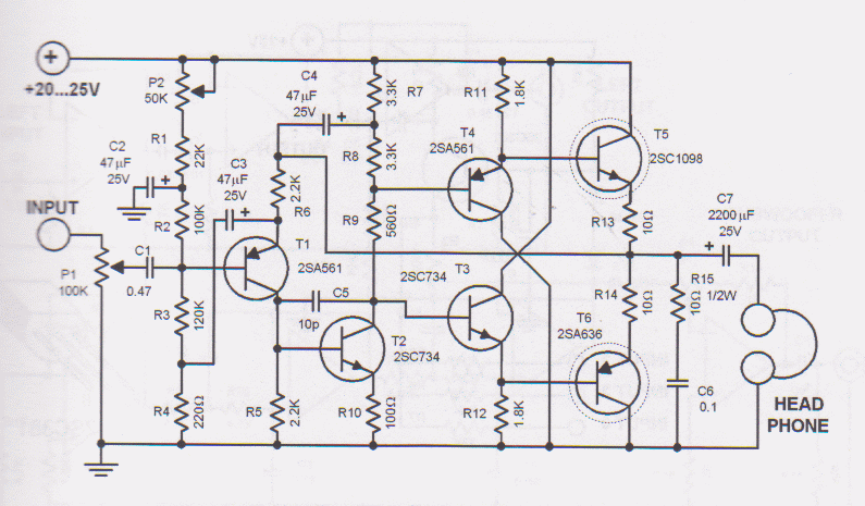 Headphone Amplifier Circuit Design - ElectroSchematics.com