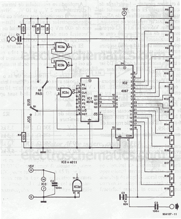 Digital Volume Control Circuit - ElectroSchematics.com