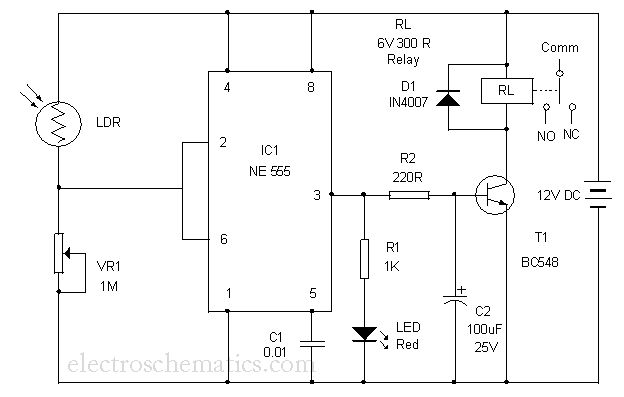 Automatic Gate Lamp Circuit