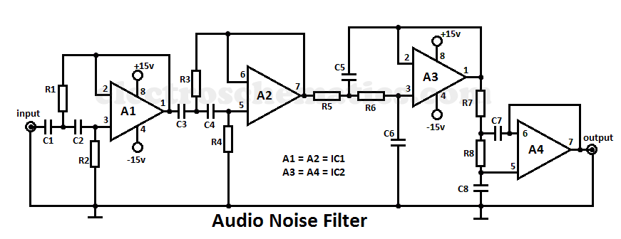 Audio Noise Filter Circuit