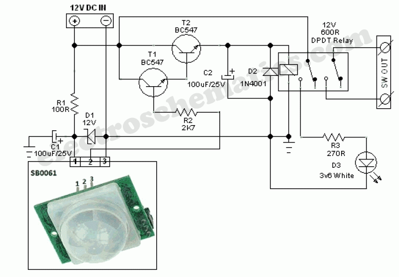 PIR Sensor Security Light & Switch