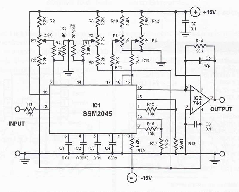 Audio Processor Circuit - ElectroSchematics.com